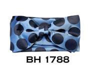 Men s Blue Polka Dots Pre Tied Bow Tie With Matching Hanky BH 1788