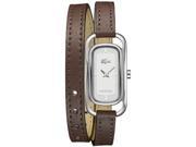 Women s Brown Lacoste Sienna Leather Strap Watch 2000727
