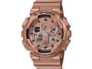 Rose Gold Casio G Shock Analog Digital Watch GA100GD 9A