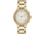 Women s Gold DKNY Chambers Chronograph Watch NY2259