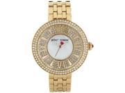 Women s Gold Betsey Johnson Crystallized Watch BJ00343 02