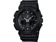 Casio G Shock Analog Digital Black Military Watch GA100MB 1A