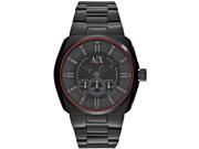 Men s Black Armani Exchange Chronograph Steel Watch AX1801