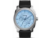 Men s Fossil Machine Chronograph Blue Tinted Dial Watch FS5160