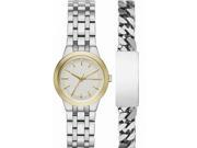 Women s DKNY Park Slope Stainless Steel Watch And ID Bracelet NY2469