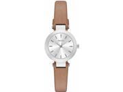 Women s DKNY Stanhope Brown Leather Strap Watch NY2406