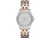 Women s Armani Exchange Lady Hampton Quilted Face Crystalized Watch AX5249