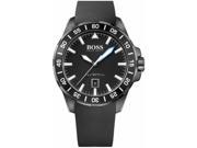 Men s Hugo Boss Deep Ocean Black Silicone Watch 1513229