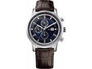 Men s Tommy Hilfiger Harrison Brown Leather Chronograph Watch 1791244