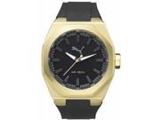 Men s Puma Black And Gold Octa Silicone Watch PU104051004
