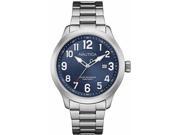 Men s Nautica Black Dial Stainless Steel Bracelet Watch NAD12524G