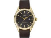 Men s Timex Chesapeake Brown Leather Strap Watch TW2P77500