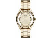 Women s Marc Jacobs Tether See Through Dial Gold Watch MBM3413
