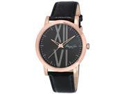 Men s Kenneth Cole Black Leather Strap Watch 10014809