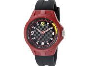 Men s Scuderia Ferrari Pit Crew Silicone Strap Watch 830284