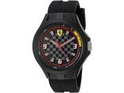 Men s Scuderia Ferrari Pit Crew Black Strap Watch 830278