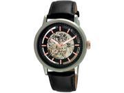 Men s Kenneth Cole New York Automatic Black Leather Watch 10026782