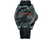 Men s Hugo Boss Berlin Black Silicone Strap Watch 1513452