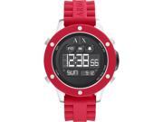 Men s Armani Exchange Digital Red Silicone Strap Watch AX1563