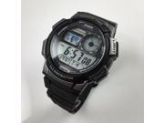 Casio Illuminator World Time Digital Grey Dial Men s watch AE1000W 1BV