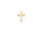 Gold plated Small Plain Cross Tie Tack