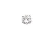 Sterling Silver Antiqued Tiger Face Pin