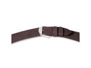 22mm Brown Genuine Stingray Silver tone Buckle Watch Band