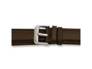 20mm Brown Glove Leather Gold tone Buckle Watch Band
