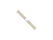 16 21mm Two tone President Style w Deploy Link Watch Band