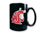 Washington State University 15oz Black Ceramic Mug