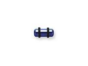 Plated SGSS Plug w Rounded Ends 4G 5.2mm 1 2 13mm Long Cobalt Blue