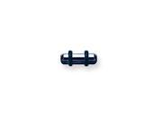 Plated SGSS Plug w Rounded Ends 6G 4.1mm 1 2 13mm Long Cobalt Blue