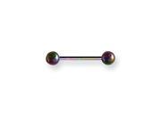 Plated SGSS BB 14G 1.6mm 5 8 15mm Long w 5mm Balls Rainbow ZR DS09