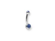 SGSS Curv BB w Press Fit Gem Balls 14G 1.6mm 3 8 10mm Long w 4x6mm