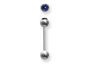 SGSS BB w Press Fit Gem Ball 14G 1.6mm 5 8 15mm Long w 1 6mm gem ba