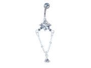 SGSS Curv BB w Chain Drop Dangles 14G 1.6mm 13 32 11 mm w diamond s