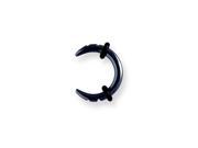 Plated SGSS Notched Pincher w 2 Rubber O rings 10G 2.6mm 7 16 12mm