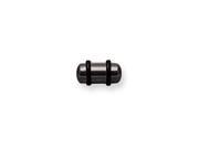 Plated SGSS Plug w Rounded Ends 2G 6.5mm 1 2 13mm Long Black ZR DS