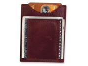 Brown Leather Magnetic Front Clip Wallet