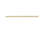 14k 2.5mm D C Rope with Lobster Clasp Chain