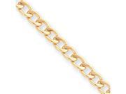 7.25in Gold plated 5.5mm Curb Bracelet