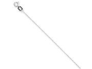 14k White Gold Carded Cable Rope Chain