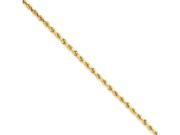 14k 2.25mm D C Rope with Lobster Clasp Chain