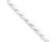 Sterling Silver 2.75mm Diamond cut Rope Chain