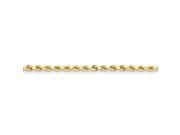 14k 4mm D C Rope with Lobster Clasp Chain
