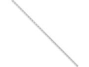 14k White Gold 1.3mm Solid D C Cable Chain