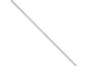 14k White Gold 1.3mm Cable Chain