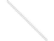 Sterling Silver 4.5mm Beveled Curb Chain