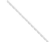 Sterling Silver Diamond cut Open Link Cable Chain
