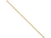 Gold plated Sterling Silver .6mm Box Chain